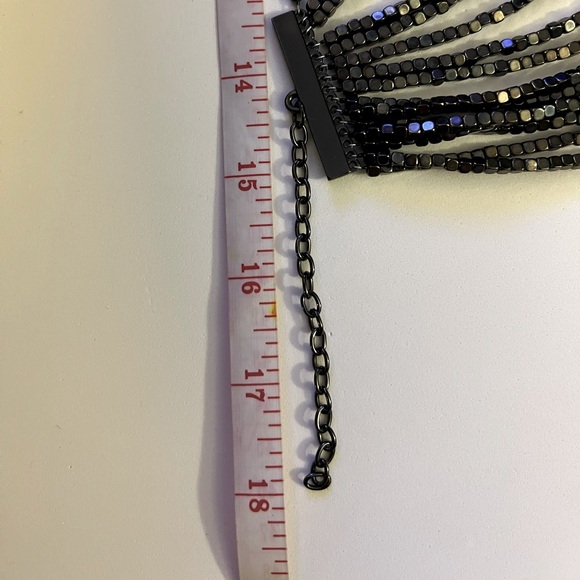 Charcoal Bib Style Necklace - Picture 4 of 4